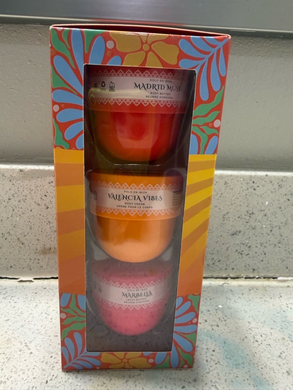 MADRID MUSE Valencia Vibes Marbella Body Cream Trio - Orange, Red, Pink